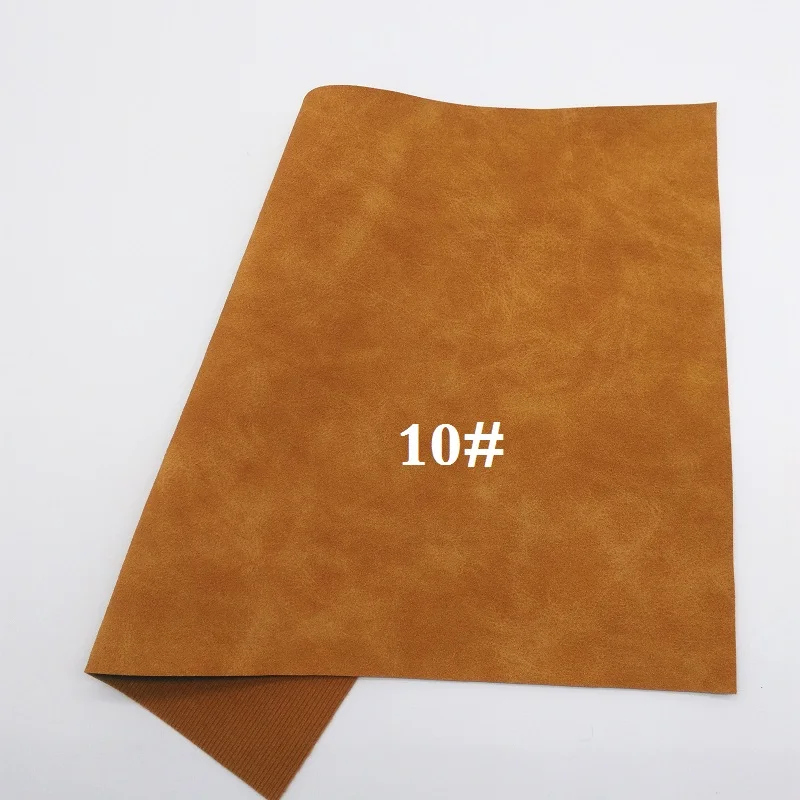 10 Glitterwishcome 21X29CM A4 Size Suede Faux Leather Fabric, Vinil Para Lozos, Synthetic Leather Fabric for Bows, GM386A - Цвет: 10