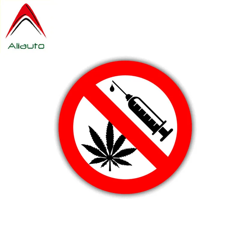 

Предупреждающая наклейка на автомобиль Aliauto, без лекарств, опасность, ПВХ, светоотражающая Водонепроницаемая креативная наклейка, наклейка...