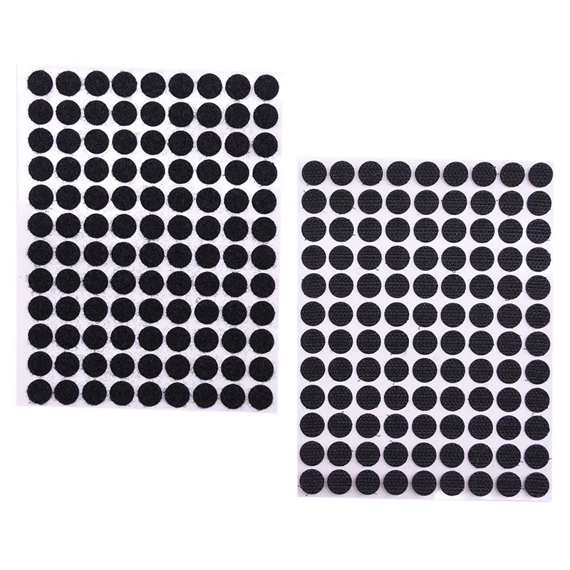 

100 Pairs Velcros Adhesive Fastener Tape White Black Nylon Round Magic Sticker Dots 10/15/20mm Hook And Loop Garment Accessories