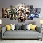 5 шт., китайский нефрит (Mortal Kombat), игровой постер, художественные картины на холсте, настенное искусство, домашний декор