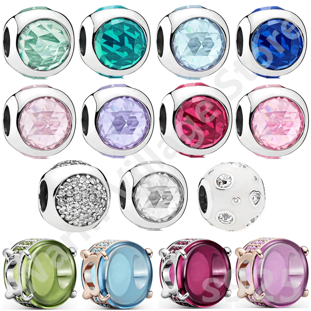 

Colorful Murano Ladies Glass Bead Charm Color Bubble Leaf Compatible 100% Original Bracelet 925 Sterling Silver Jewelry