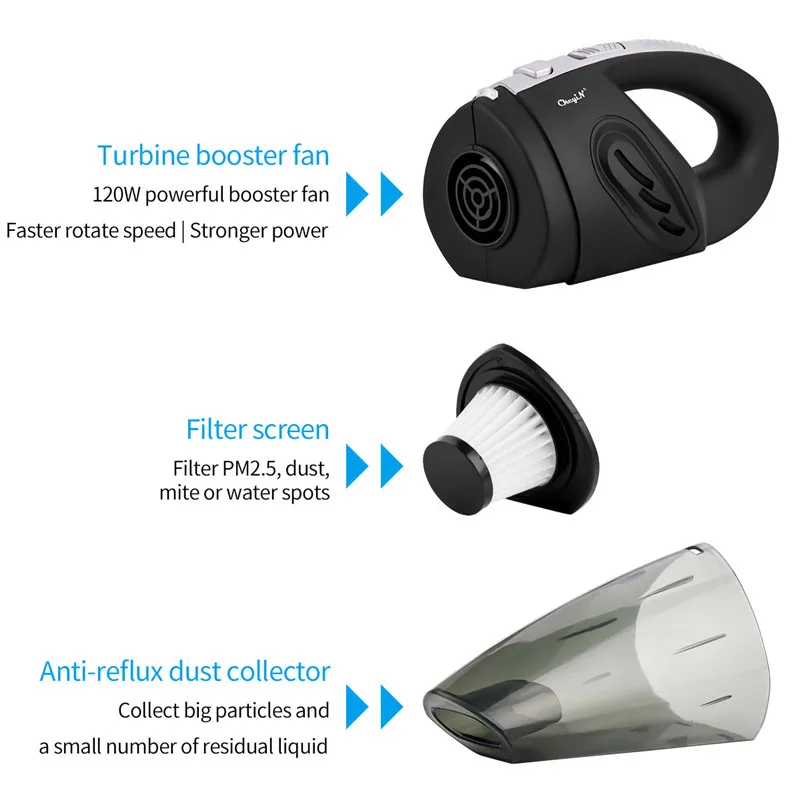 

120W Cordless Car Vacuum Cleaner Handheld Powerful Cyclone Suction Wet Dry Dual Use Portable Vacuum Cleaner Car Home Pet Hair 51
