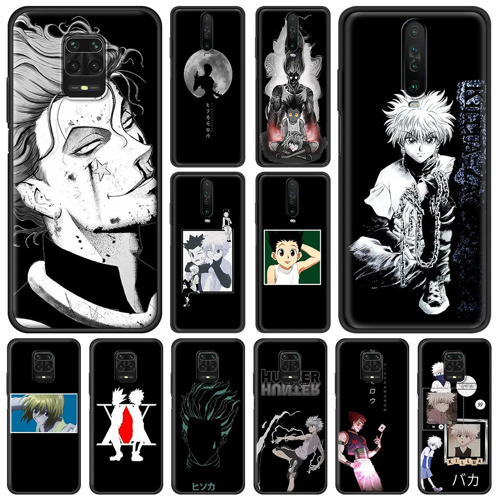 

hunter x hunter Anime Hisoka Morow Phone Case For Xiaomi Redmi Note 9S 9 8 10 Pro 7 8T 9C 9A 8A K40 Soft Black Cover Couqe Capa