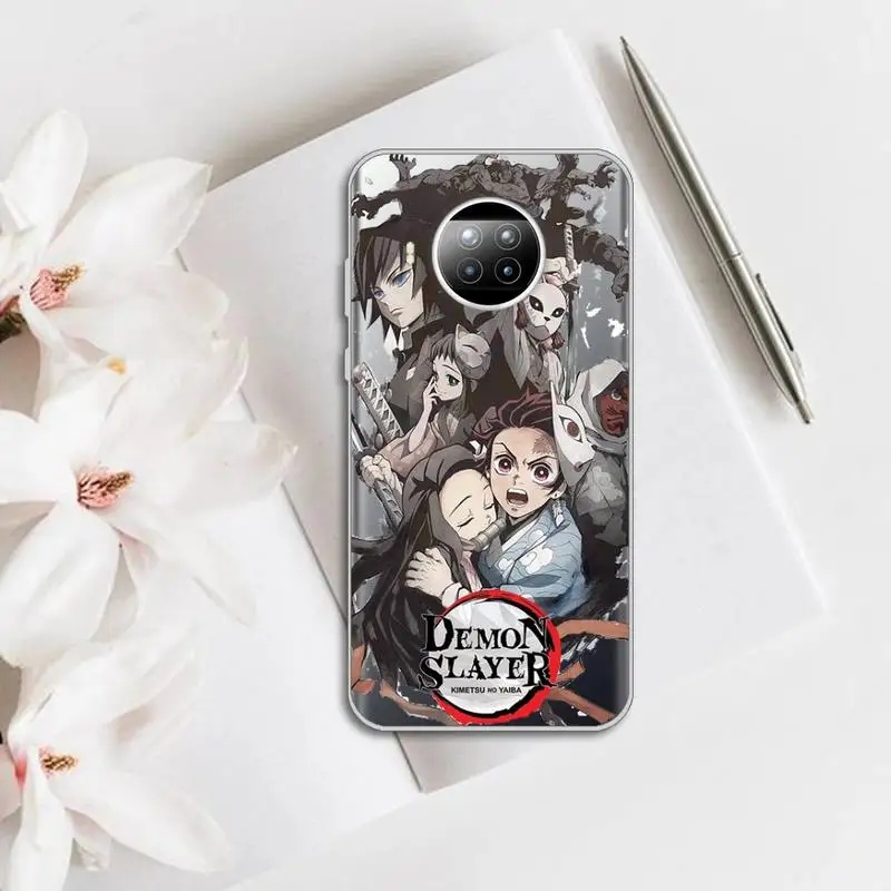 

Anime Demon Slayer Comics Phone Case Transparent for Xiaomi mi note 10 8 9 t HUAWEI p30 40 11 Samsung S 8 9 10 20 pro lite