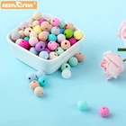 1000 шт., силиконовые бусины для прорезывания зубов, 9 мм