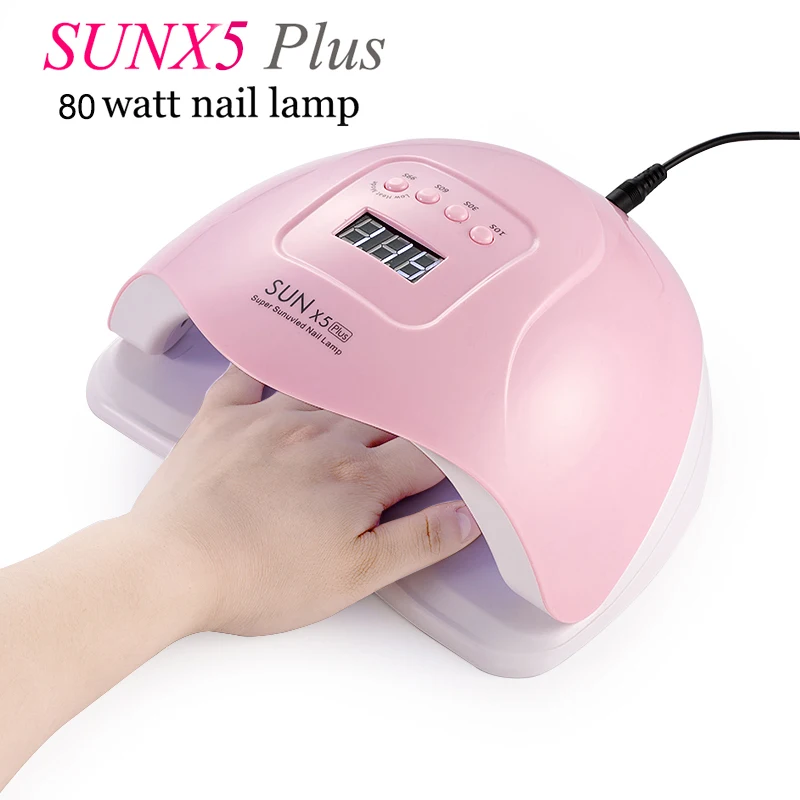Profession LED Nail Lamp 80W UV Dryer 36 tool LCD Monitor Curing ALL Gel Polishing Sensor Smart Timer | Красота и здоровье
