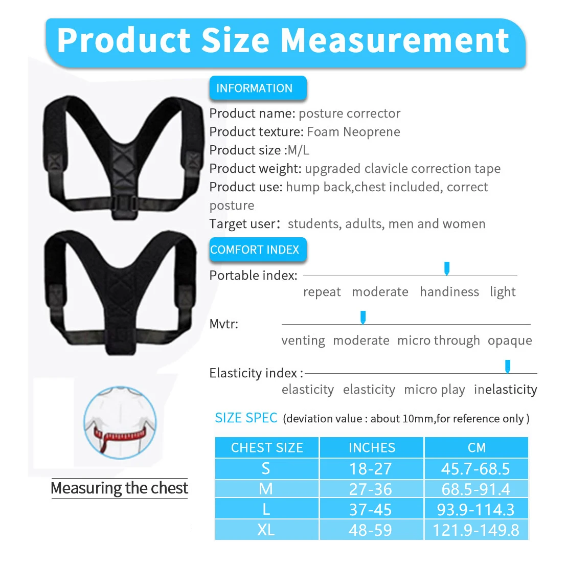 Медицинский Корректор осанки подтяжки до ключиц верхний бандаж поддержка плеч