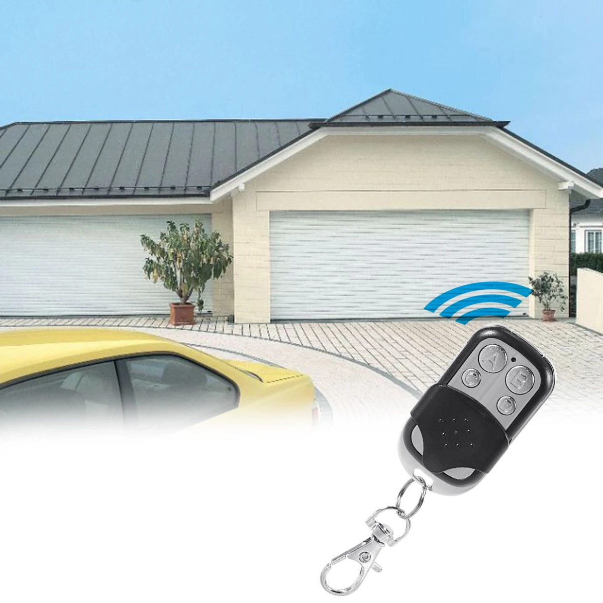 

Universal 4 Button Gate Garage Door Opener Remote Control 433MHZ