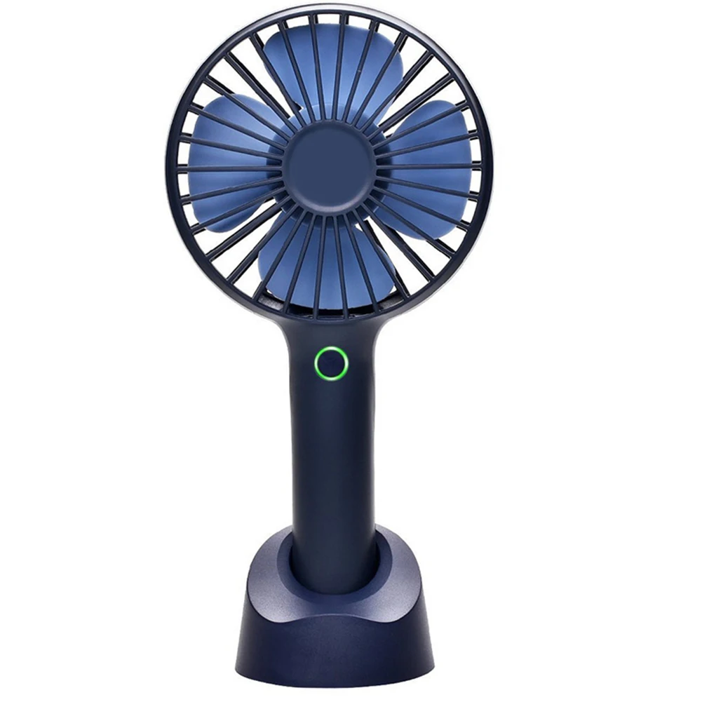

With Base Battery Powered Travel Home Handheld Portable Summer Rechargeable Outdoor USB Charging Phone Holder Office Mini Fan