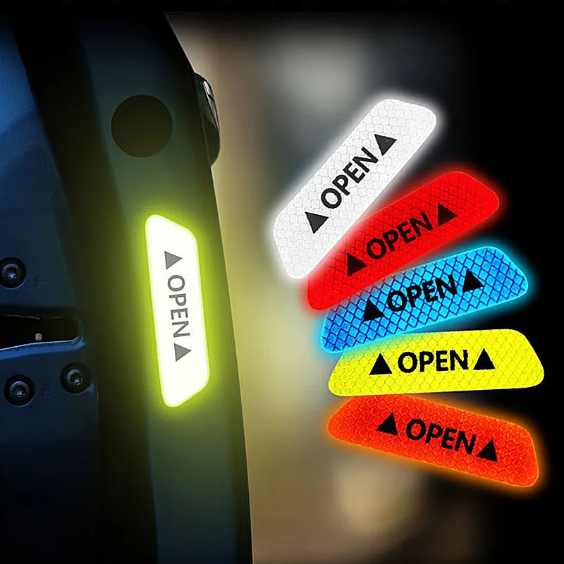 4 шт./компл. красные желтые белые синие оранжевые Светоотражающие