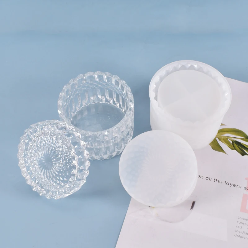 

Прозрачная банка «сделай сам», силиконовая форма, коробка для хранения ювелирных изделий, банки для конфет, форма для смолы ручной работы, ф...