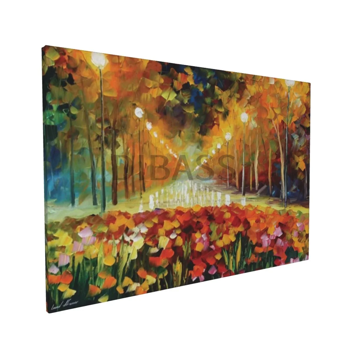 

Настенная картина в рамке аллея роз-холст с принтом, домашний декор для гостиной, спальни