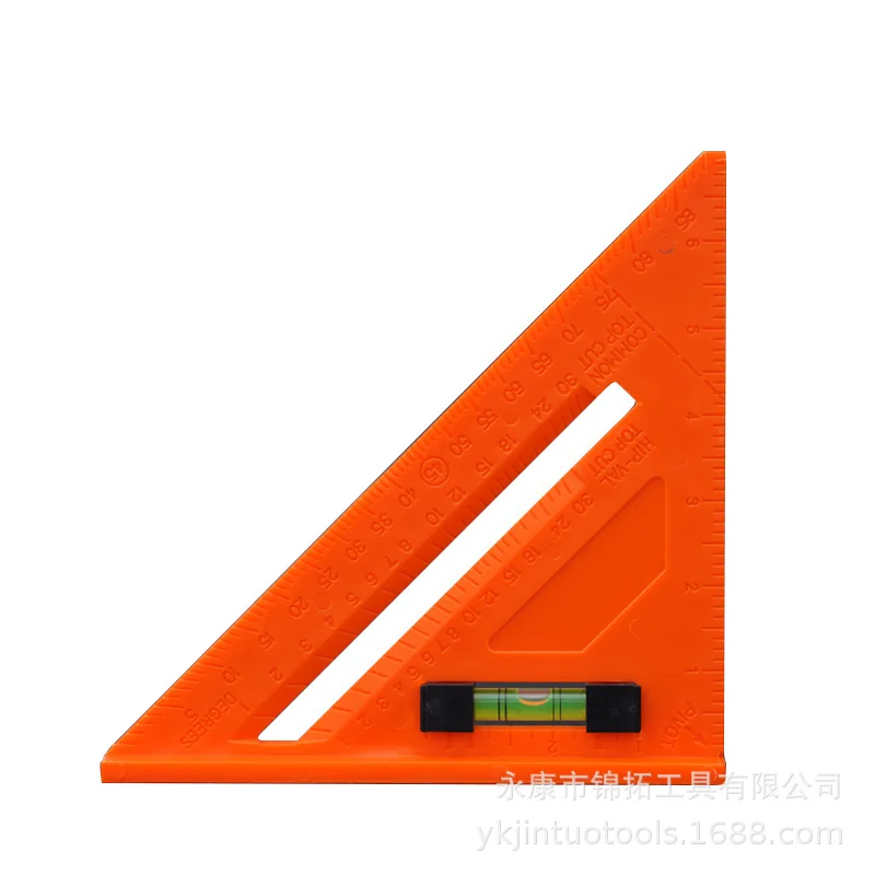 

7 inch plastic multifunctional angle ruler, engineering plastic triangle plate, teacher teaching measuring instrument