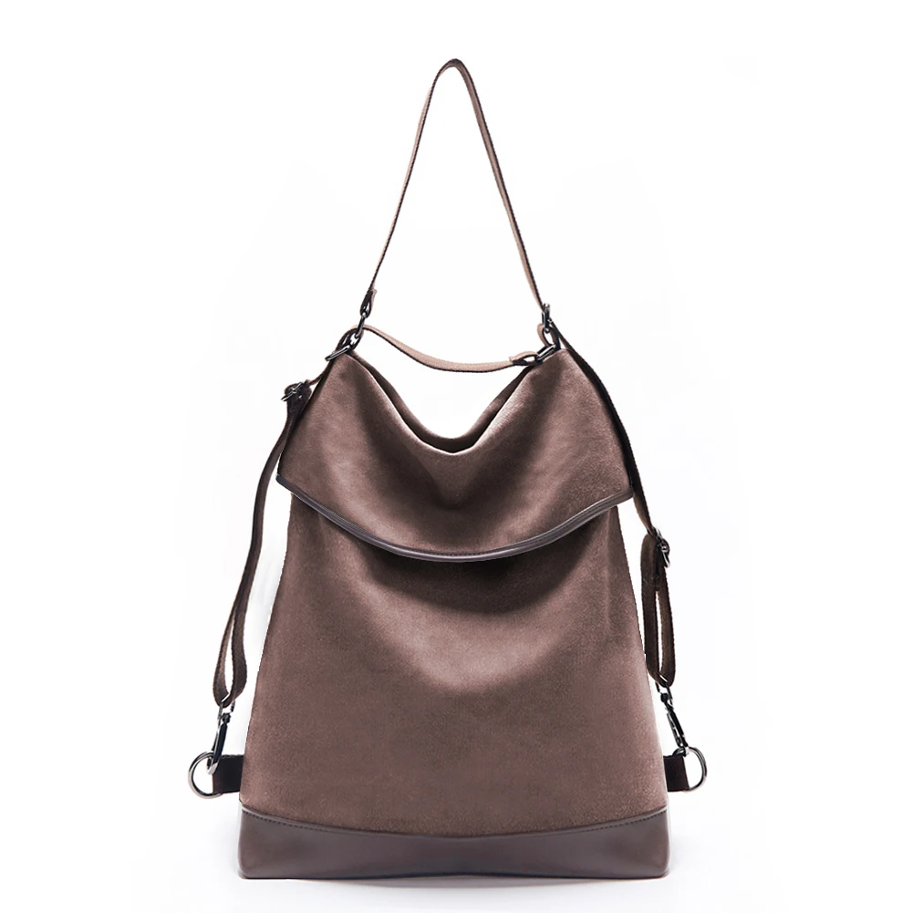 Холщовая Сумка на плечо KALIDI для женщин большой рюкзак винтажная удобная