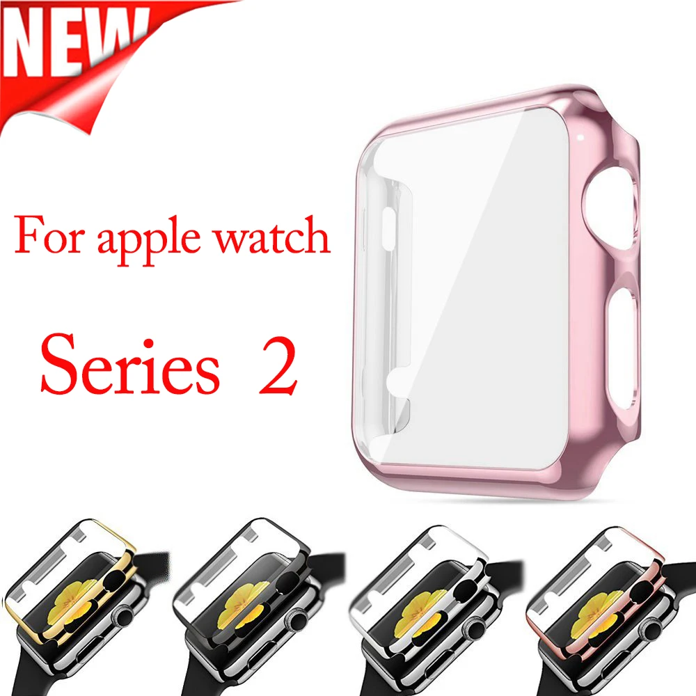 

Screen Protective Case for Apple Watch 38mm 42mm Protect PC Case with Screen Protector All-around Cover for Apple Watch Series 2