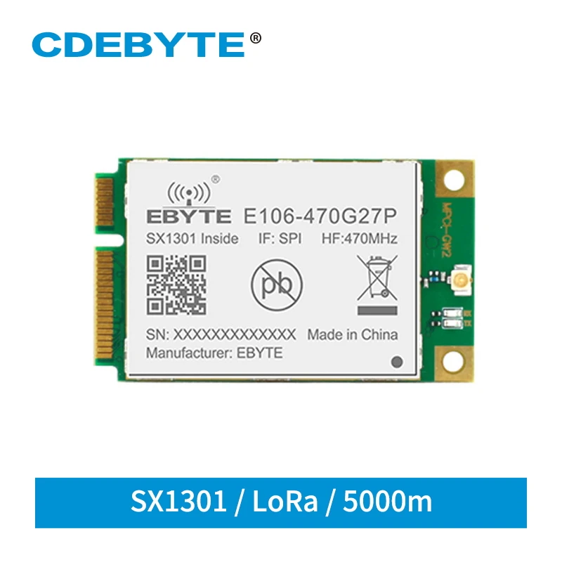 SX1301 LoRa Gate Way 433 МГц SPI беспроводной модуль трансивера 27 дБм большой диапазон 5 км