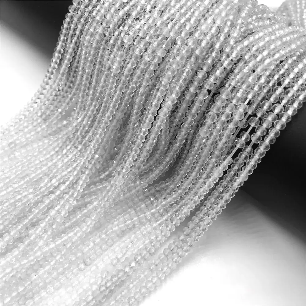 Белые кварцевые бусины из натурального камня маленькие крошечные Бусины 2 мм 3 4