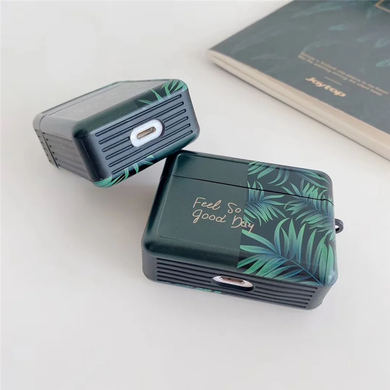 

Green banana leaf phone Case For iphone 12 12Pro Max 11 11Pro X XR XS 7 8Plus SE for Apple airpods 1 2 Pro silicone case cover