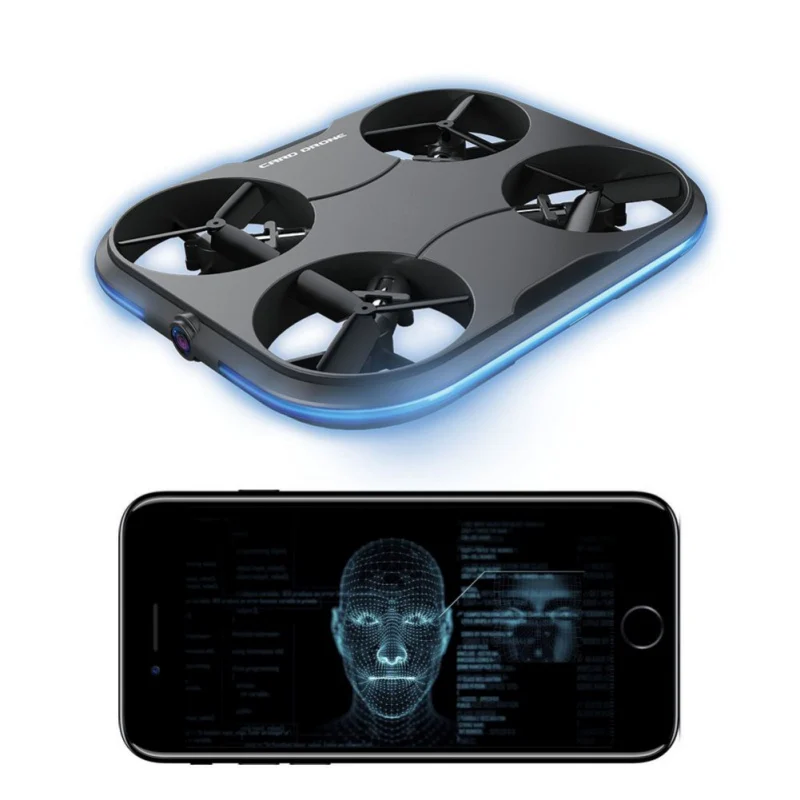 Мини-Карточный Дрон 720P wifi FPV HD камера для селфи аэрофотосъемки оптический поток RC Квадрокоптер детские игрушки с пультом дистанционного управления