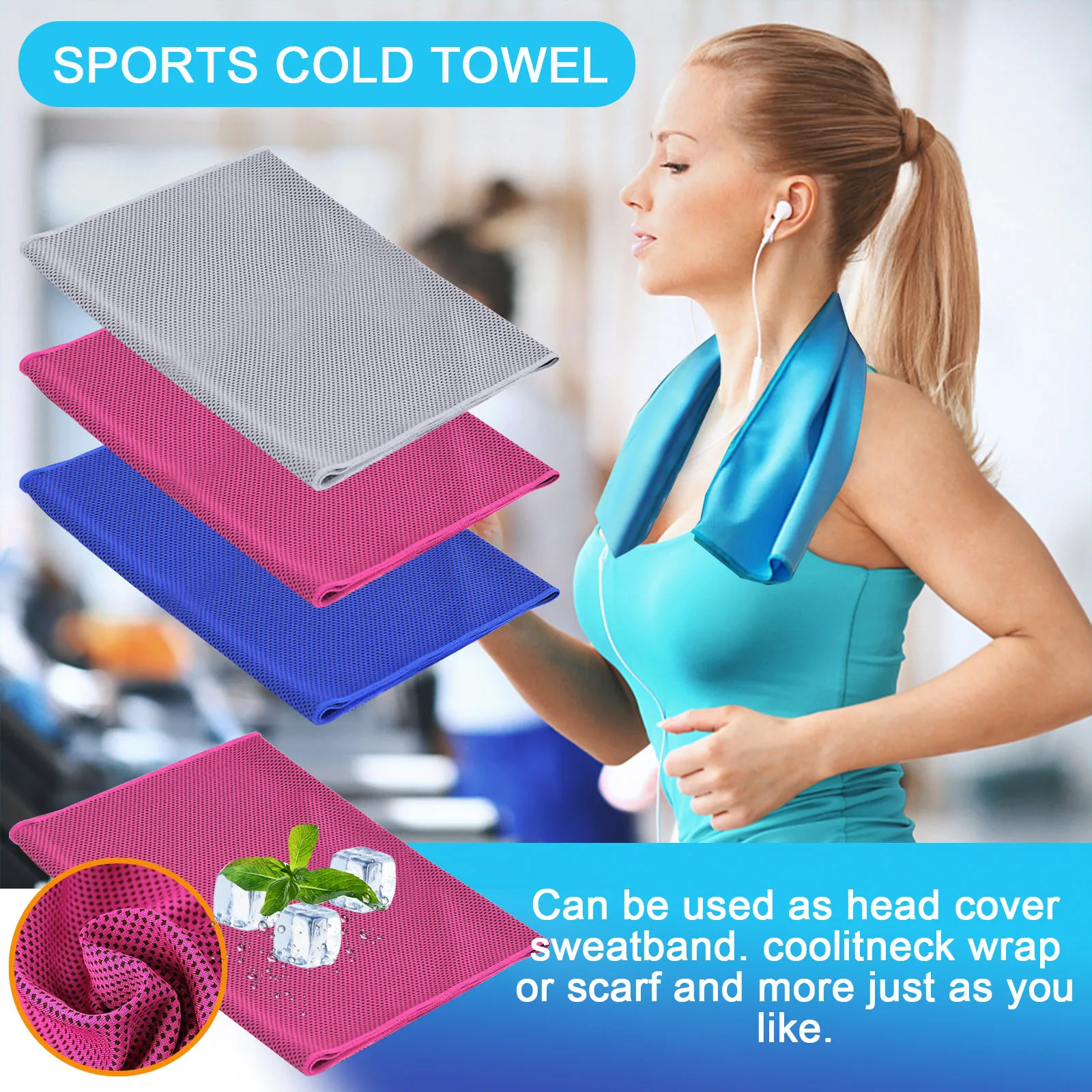 Быстросохнущее карманное полотенце портативное Впитывающее Влагу пот уличное