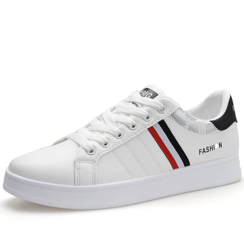 Buqima &amp Мужская Спортивная обувь Белая для учащихся модная Нескользящая