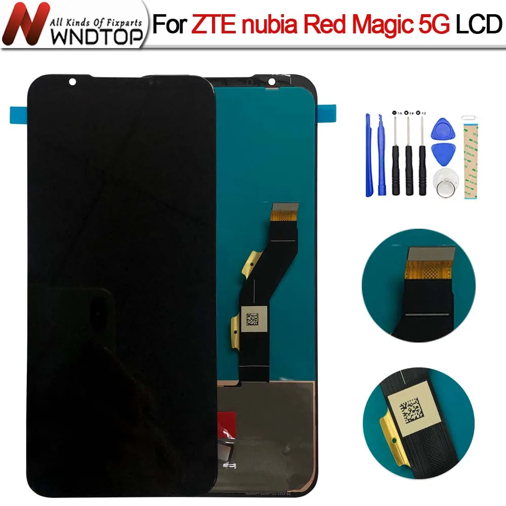 

Amoled для ZTE Nubia Red Magic 5G NX659J, ЖК-дисплей с сенсорным экраном и дигитайзером, новинка 6,65 дюйма для ZTE Nubia Red Magic 5S, ЖК-экран