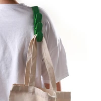 shopping bag carrier for shoulder tpe heaby duty lightweight grocery bag holder with 6 hooks