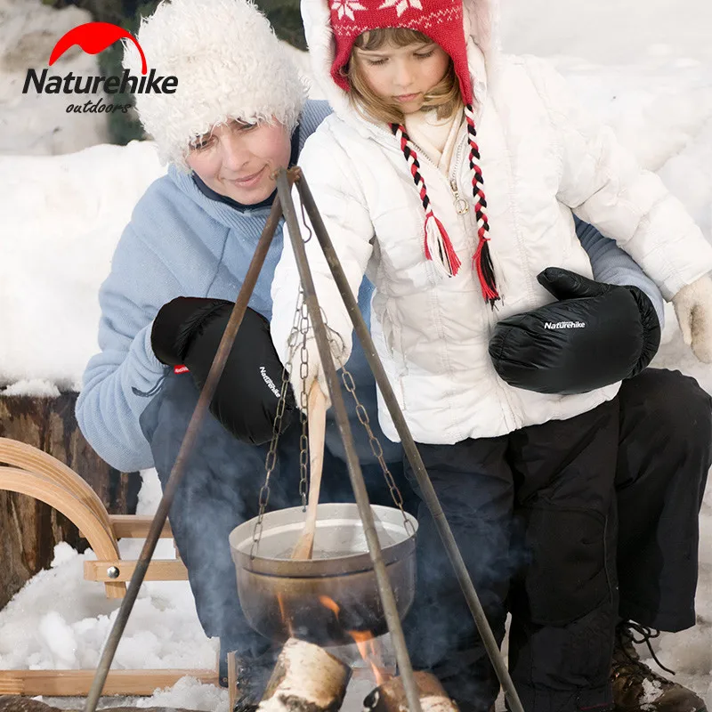 Naturehike перчатки с гусиным пухом унисекс 50 г сверхлегкие зимние теплые