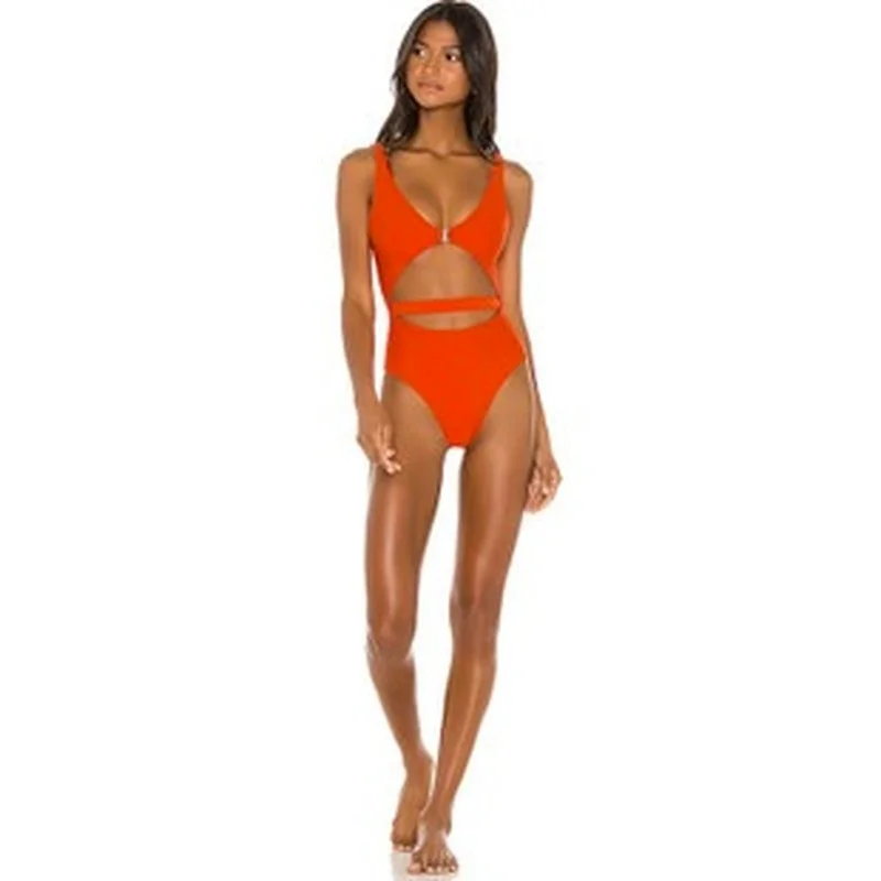 

2021 New Sexy Bikini Shoulder Strap Split Swimsuit Women's Swimsuit