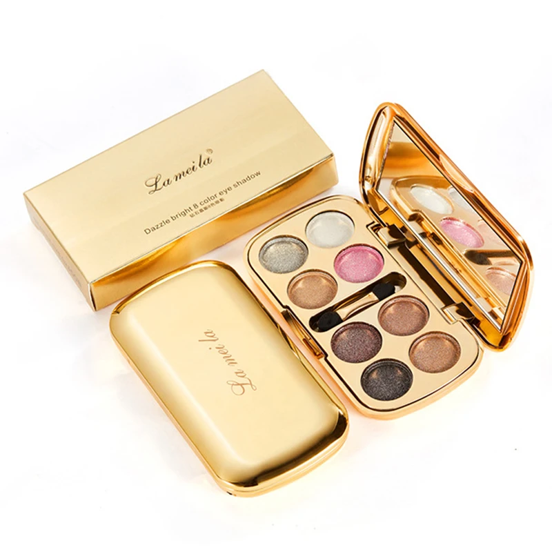 Тени для век 8 цветов алмазная Оголенная Косметика макияжа долговечная косметика