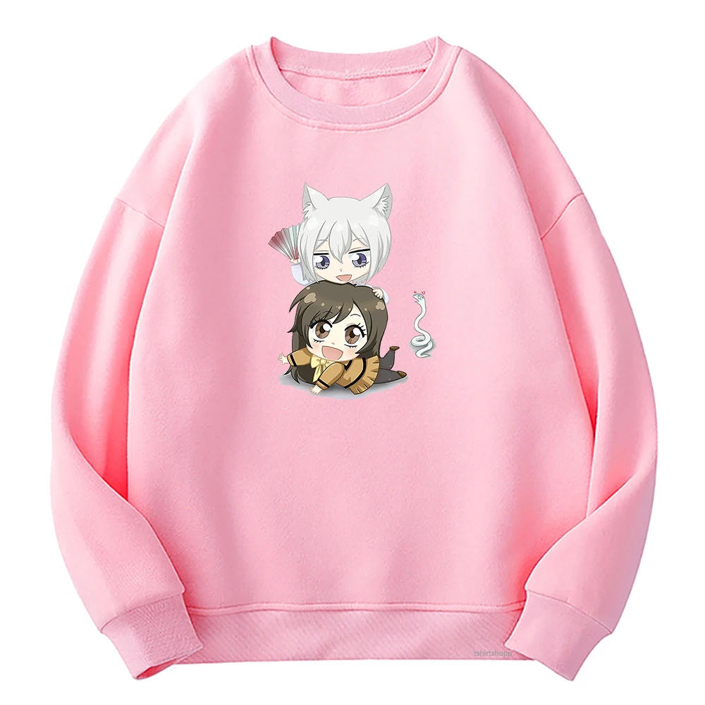 

Толстовка с капюшоном с рисунком аниме Kamisama Kiss, манга Томоэ и Нанами для женщин/мужчин, свободный флисовый пуловер большого размера, свитшот...