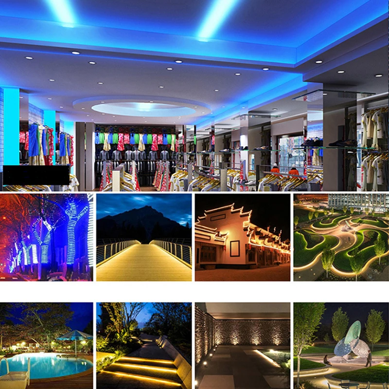 

RGB 24KEY LED Strips Light Bluetooth3528 5050 5630 SMD LED Strip Light 24/44 Key Remote RGB White Non/Waterproof 12V
