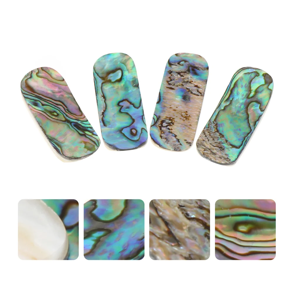 

4pcs Natural Shell Chopstick Stand Creative Chopsticks Rack Spoon Support Rack