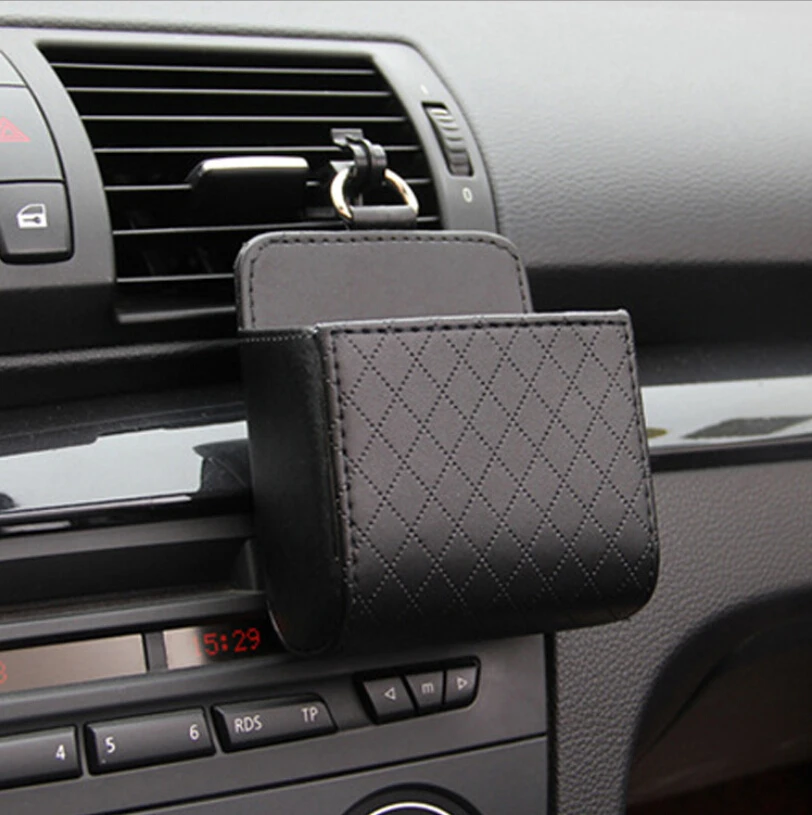 Автомобильный Стайлинг 1х автомобильный кожаный карман для мобильного телефона