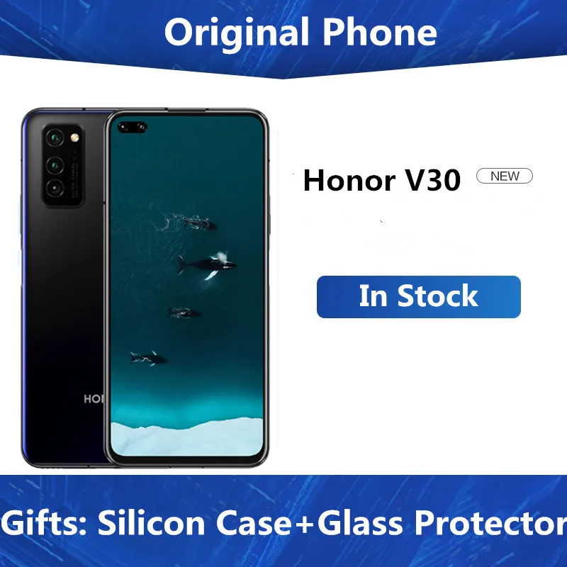 В наличии Honor View 30 V30 5G смартфон Kirin 990 Android 10 0 6 57 &quotFHD 8 ГБ ОЗУ 128 Гб ПЗУ 40.0MP + 8.0MP 32.0MP