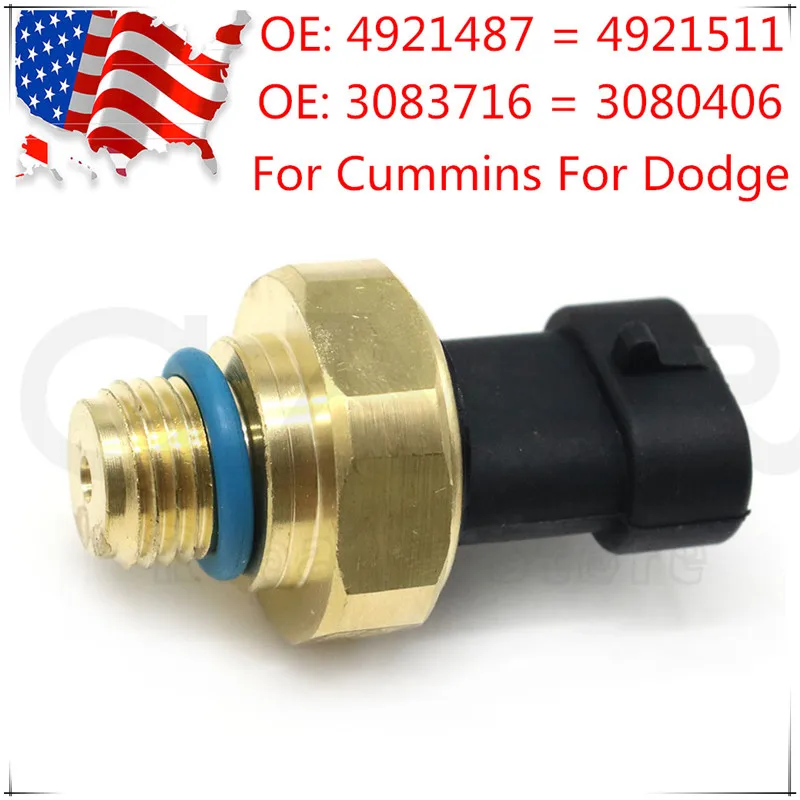 Сменный датчик давления масла 4921487 для Cummins N14 M11 ISX L10 Dodge Ram 2500 3500 OEM PS398 4921511 3083716