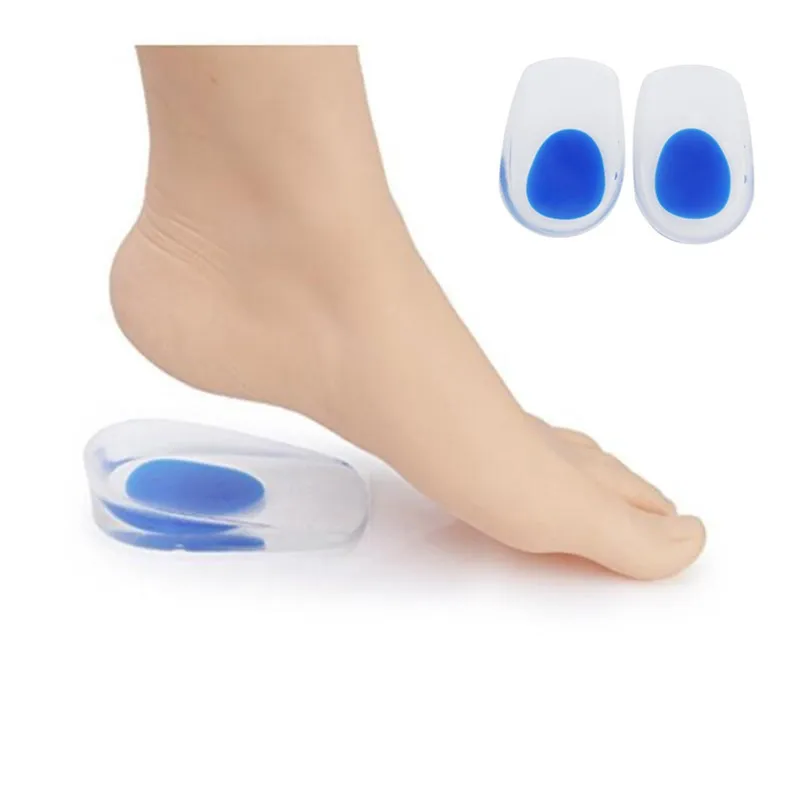 

1 Pair Feet Care Inserts Foot Care Silicon Gel Heel Cushion Insoles Soles Relieve Foot Protectors Shoe Pad