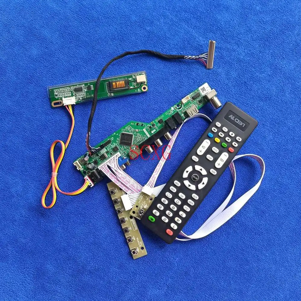 

Signal Analog LCD panel drive board DIY kit 30 Pin LVDS AV VGA USB HDMI-compatible 1280*800 Fit B154EW04/B154EW06/B154EW08 1CCFL
