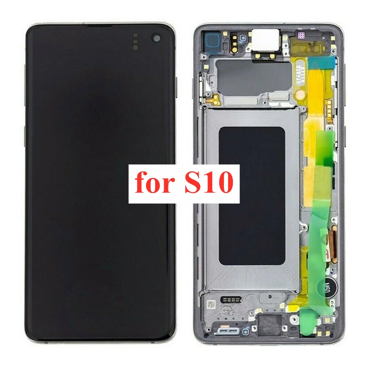 Для samsung Galaxy S10 S10e S10 PLUS SM-G970 G973 G975 ЖК-дисплей сенсорный экран с рамкой для S10e S10 PLUS ЖК-дисплей