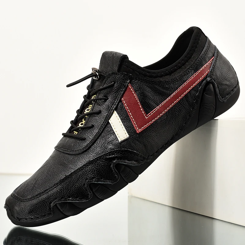 

Новинка весна-осень 2021 Мужская Спортивная обувь для отдыха корейская модная Молодежная обувь Joker кожаная дышащая мужская обувь