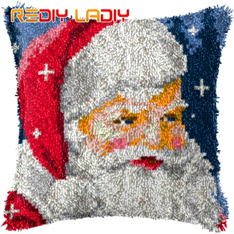 Крюк с защелкой подушки Merry Christmas &quotсделай сам&quot вяжущие крючком Пряжа Подушка