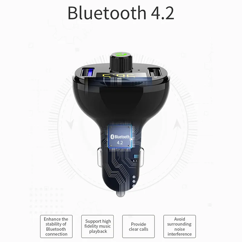 Автомобильный передатчик Bluetooth MP3 музыкальный плеер радио FM пусковое устройство