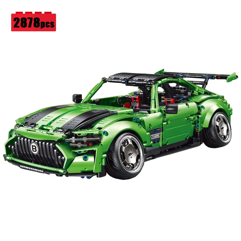 

IN STOCK New Sports Car AMG GT Technical Building Blocks MOC City Racing Car Bricks Model Assembling Toys for Boys Birthday Gift