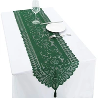 table runner lace 33x180cm tri color tricot lace table flag wedding party decoration tablecloth