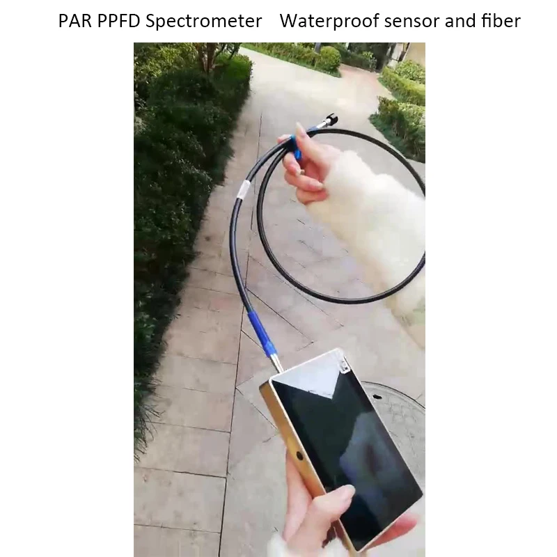 Портативный спектрометр PAR PPFD для сельскохозяйственного тестирования CCT CRI Lux