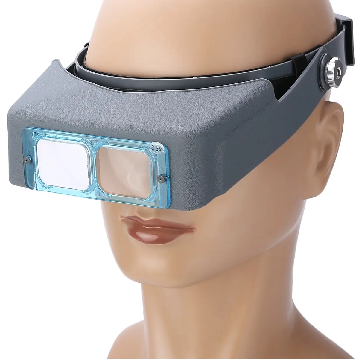 

New 4 Lens Head Band Magnifier Optivisor Eye Loupe Watch Repair Welding Visor 1.5X 2X 2.5X 3.5X Magnification With Wearing Tape