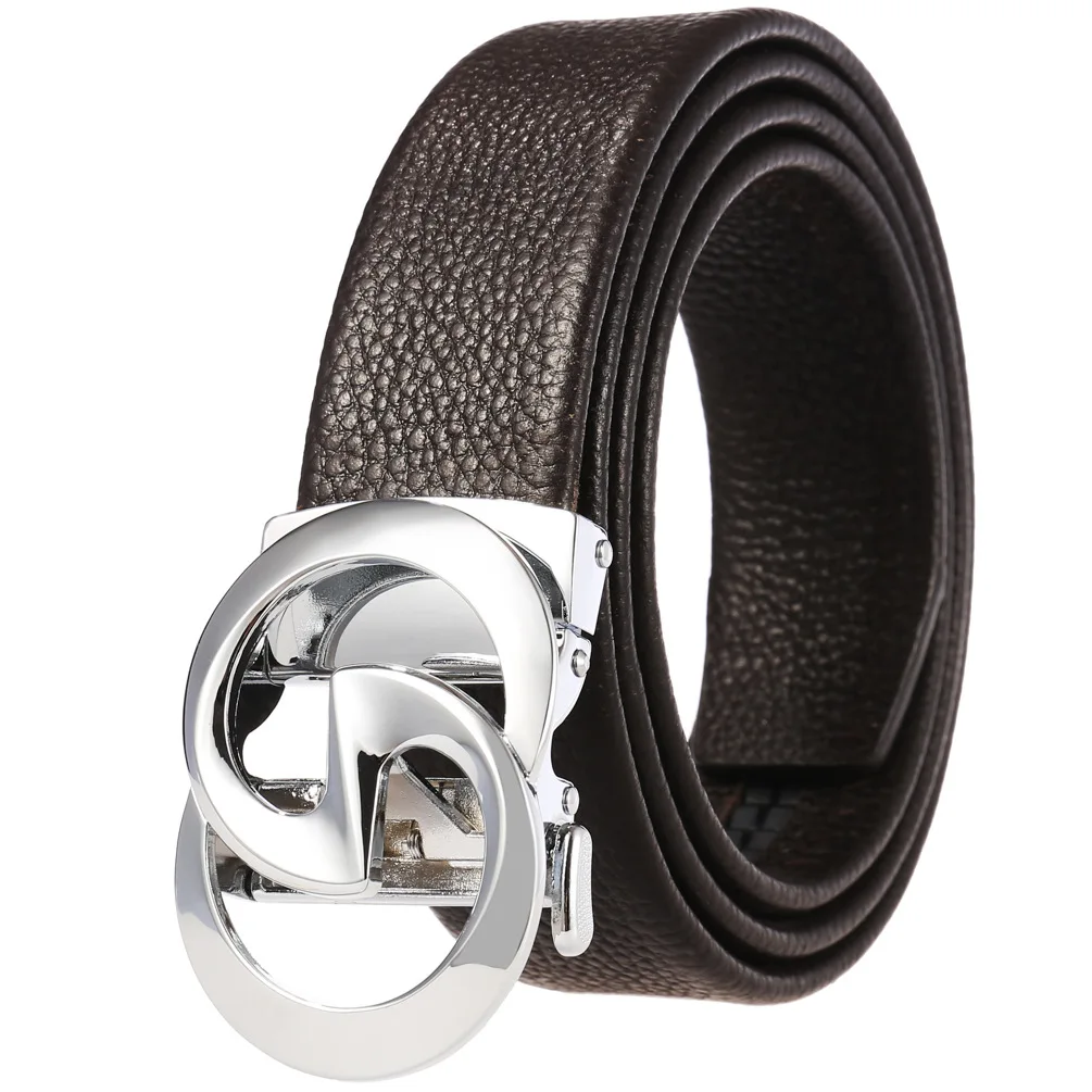 

New Hot Selling Men Belt Fashion Alloy Automatic Buckle Belt Business Affairs Casual Decoration Belt Men's Belts Luxury Brand