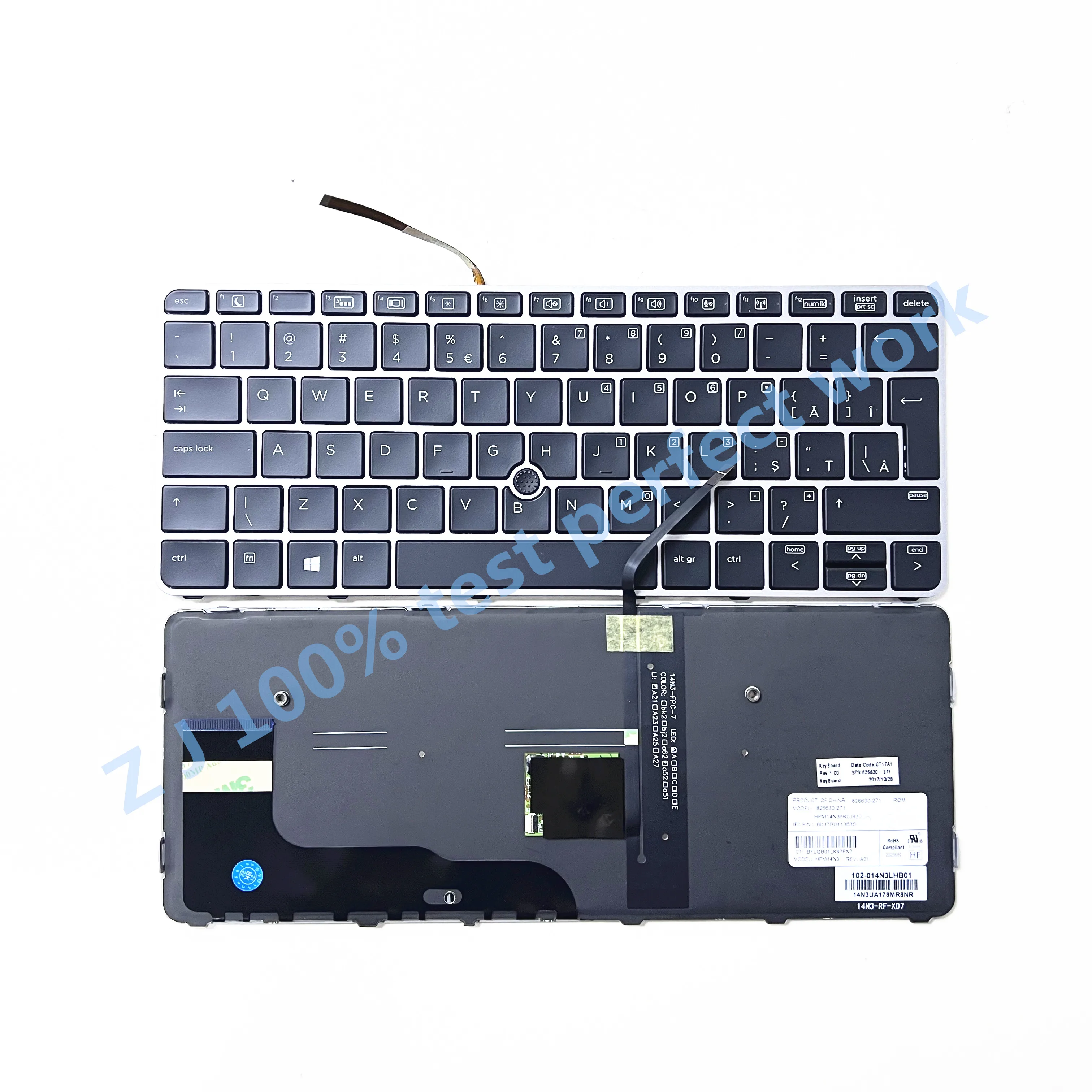 Новая Оригинальная клавиатура для ноутбука HP EliteBook 820 G3 G4 725 826630 271-100% |