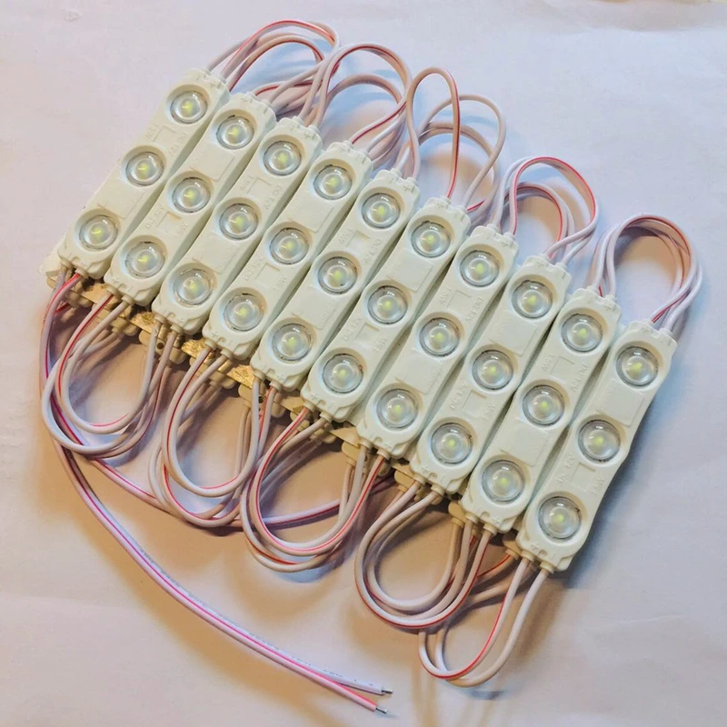 1000pcs 2835 LED Module for Advertising sign DC12V 1.5W Waterproof IP65 Wide Beam angle with Lens Shop Banner Cool white | Освещение