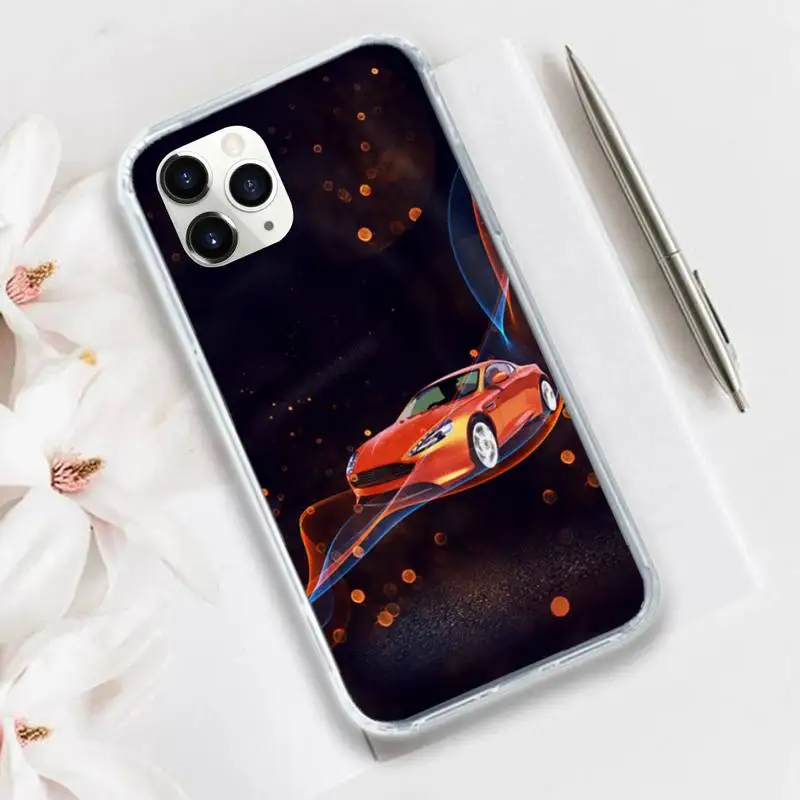 

Car Cool newly Phone Case Transparent for iPhone 11 12 mini pro XS MAX 8 7 6 6S Plus X 5S SE 2020 XR